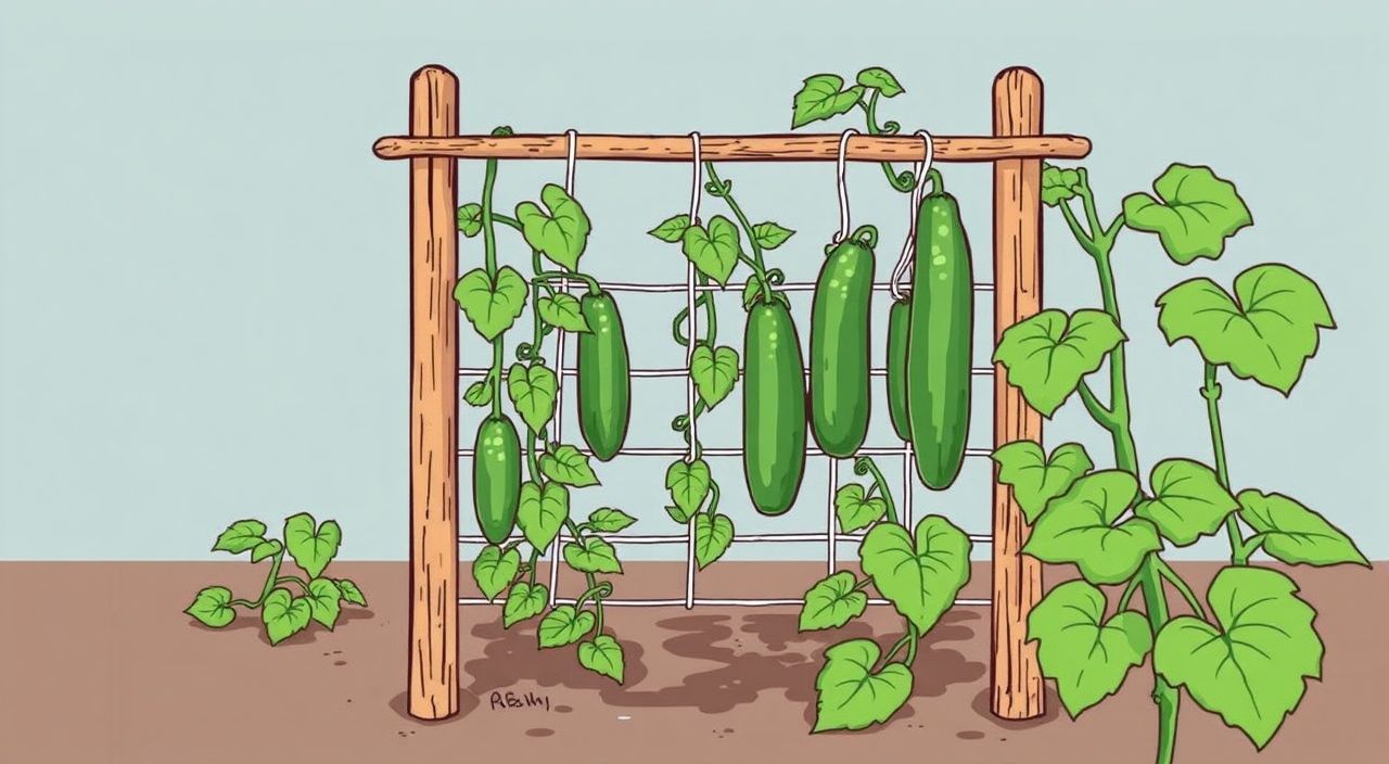 Какие опоры лучше для огурцов?