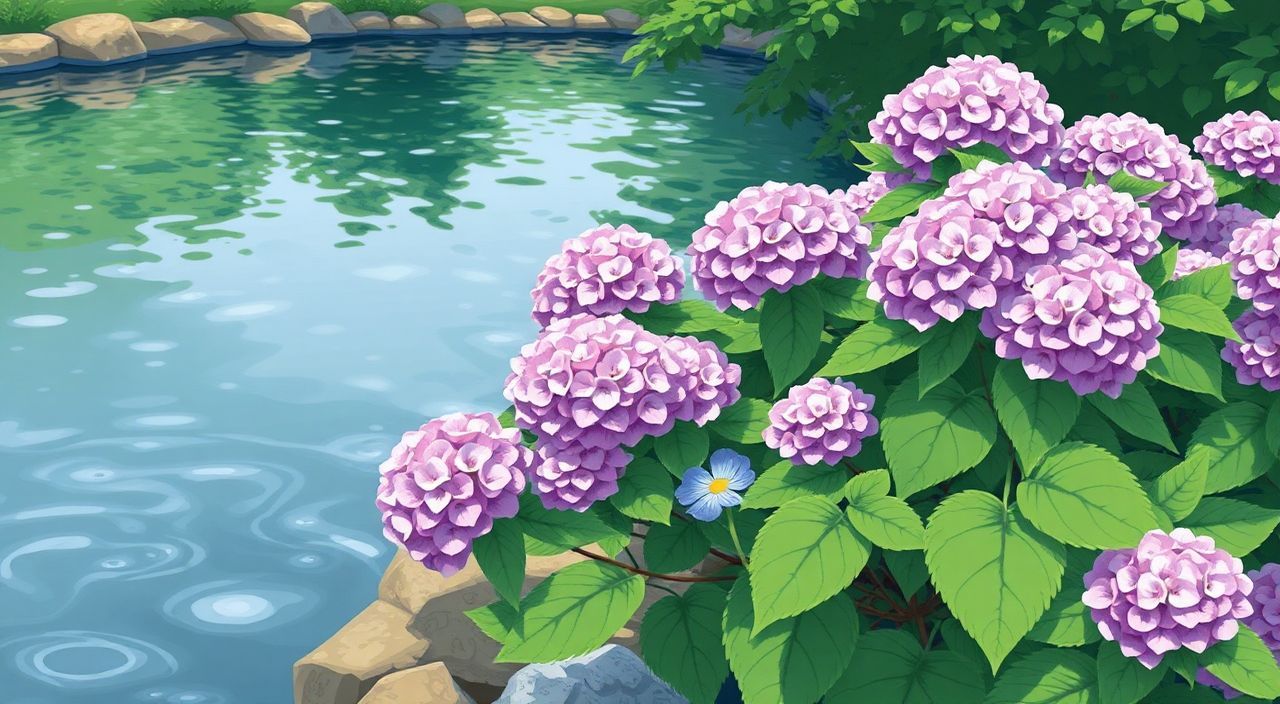 Можно ли сажать гортензию у водоема на участке?