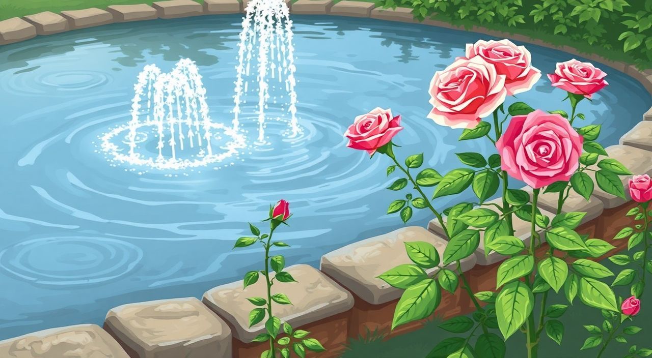 Можно ли сажать розы у водоема на участке?