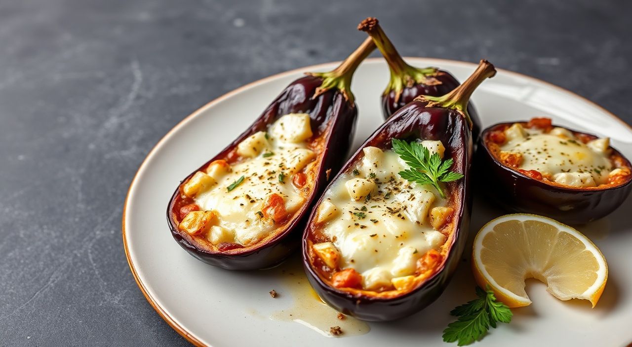 Баклажаны в духовке с сыром и чесноком