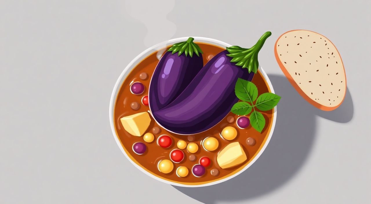 Баклажаны в гороховом супе — сытно