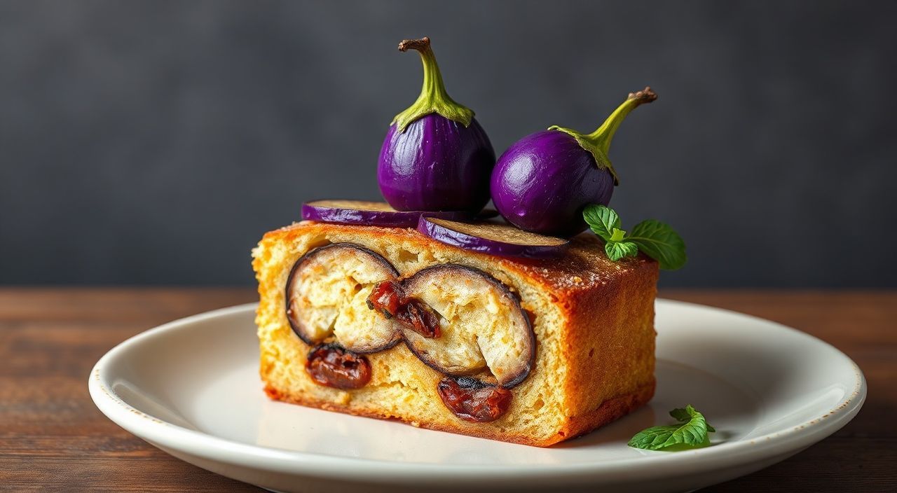 Баклажаны в кексе — солёный вариант