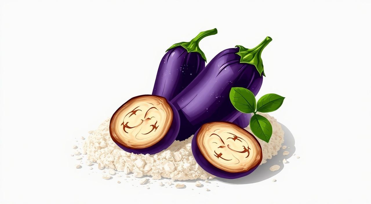 Баклажаны в кокосовой муке — безглютеновый вариант