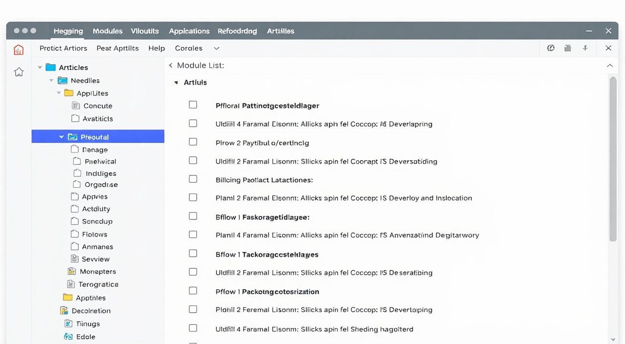 Как использовать MODULE LIST для просмотра модулей