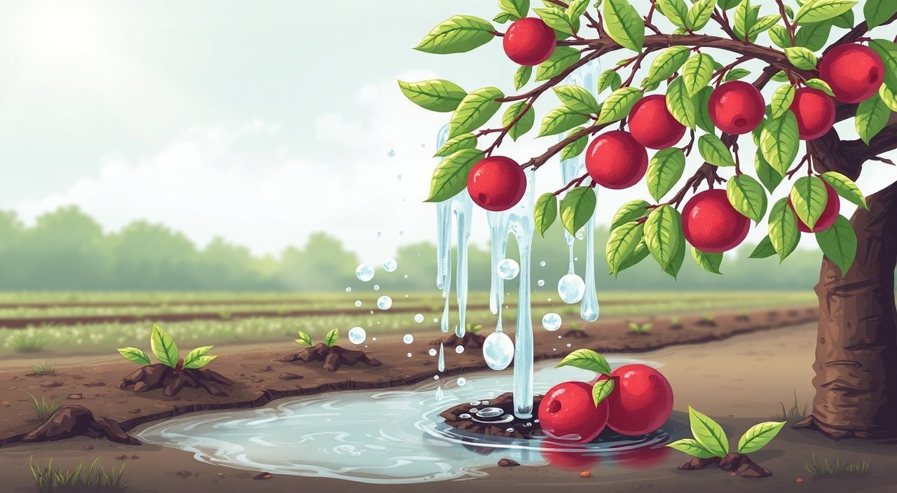 Как избежать застоя воды после посадки сливы?