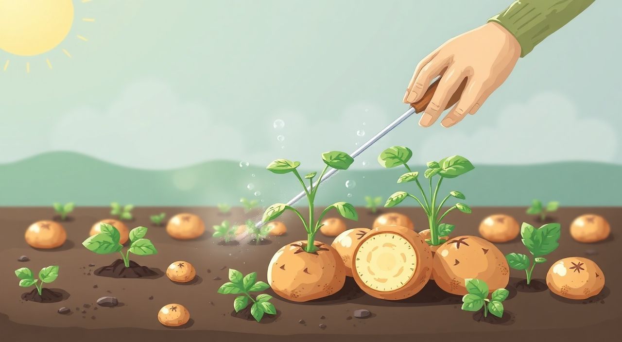 Как защитить картофель от фитофтороза до и после посадки