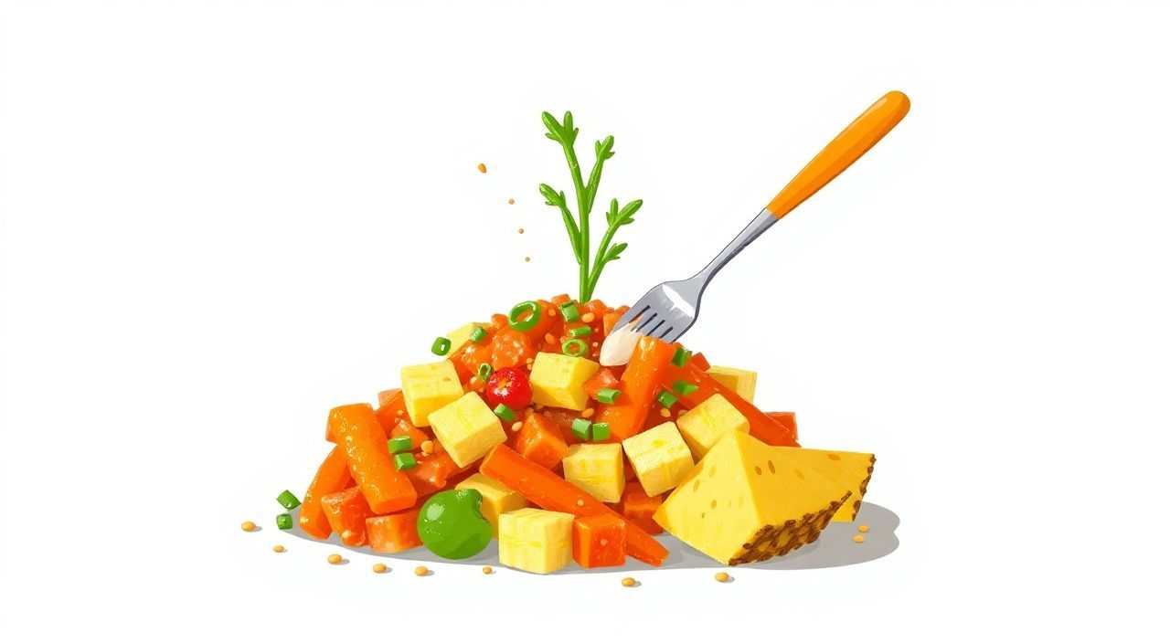 Морковь в салатах с ананасом: необычное сочетание