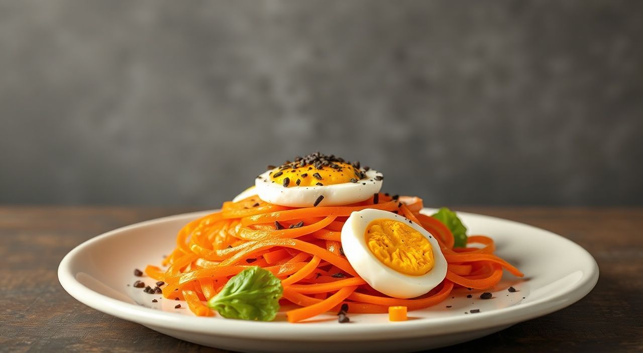 Морковь в салатах с куриным яйцом: классика