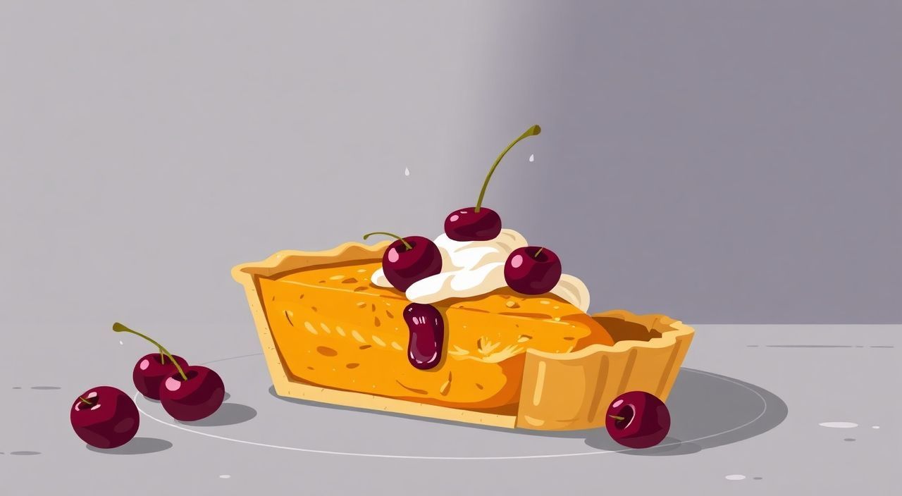 Рецепт тыквенного пирога с черешней