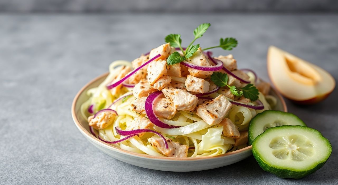 Салат из капусты с курицей и огурцом: лёгкость и свежесть