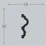Молдинг М6 60-18
