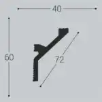 Карниз К12 60-40