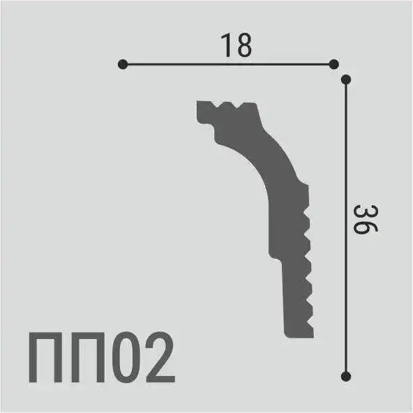 Карниз XPS POLYMER ПП 02