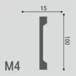 Молдинг XPS POLYMER М 4