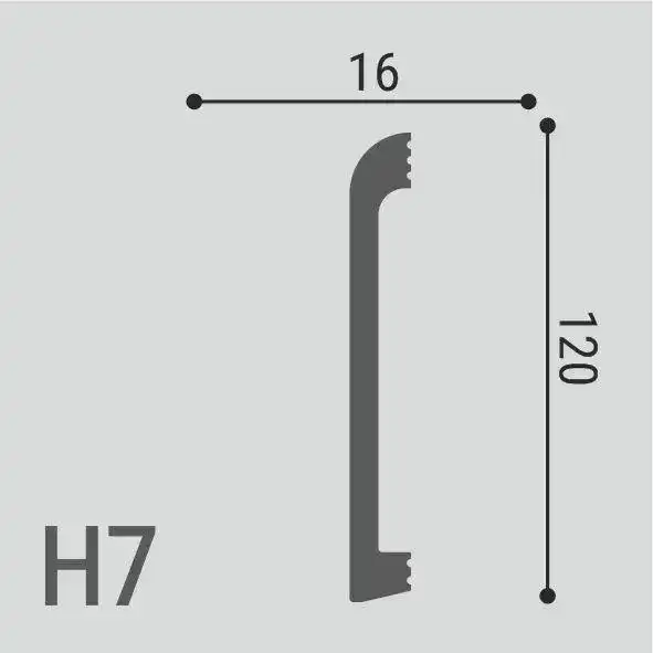 Плинтус напольный XPS POLYMER Н 7