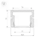 Профиль PDS-SM-2000 ANOD BLACK (Arlight, Алюминий) 035027