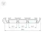 Профиль PHS-3X-2000 ANOD (Arlight, Алюминий) 013209