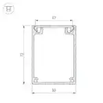 Профиль BOX72-2000 ANOD (Arlight, Алюминий) 017357
