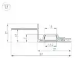 Профиль PAK-EDGE-SLIM-2000 (Arlight, Алюминий) 023783