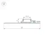 Профиль PAK-FLAT-2000 (Arlight, Алюминий) 021719