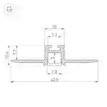 Профиль PIK-F-HIDE-2000 (Arlight, Алюминий) 030563