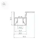 Профиль FOLED-CEIL-SIDE-2000 (Arlight, Алюминий) 023864