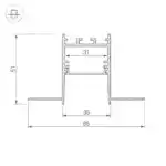 Профиль SL-COMFORT32-FANTOM-2000 ANOD (Arlight, Алюминий) 033276