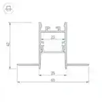 Профиль SL-COMFORT22-FANTOM-2000 ANOD (Arlight, Алюминий) 033275