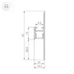 Профиль ARH-PLINTUS-FANTOM-2000 BLACK (Arlight, Алюминий) 038550