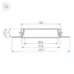 Профиль SL-LINIA97-FANTOM-2000 ANOD (Arlight, Алюминий) 034987