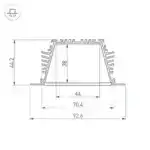 Профиль KLUS-POWER-RW70FS-2000 ANOD (Arlight, Алюминий) 019882