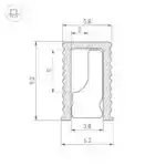Профиль SL-MINI-6-H9-2000 ANOD OLIVE GREY (Arlight, Алюминий) 038203