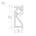 Профиль SL-BEVEL-2000 ANOD (Arlight, Алюминий) 031120