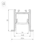 Профиль SL-COMFORT-2322-F-2000 ANOD (Arlight, Алюминий) 031770
