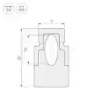 Профиль WPH-FLEX-STR-Н20-10m White (Arlight, Пластик) 023669