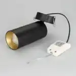 Светильник SP-POLO-BUILT-R65-8W Warm3000 (BK-GD, 40 deg) (Arlight, IP20 Металл, 5 лет) 027254