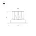 Светильник MS-ATLAS-TRIMLESS-R70-12W Warm3000 (WH, 32deg, 230V) (Arlight, IP20 Металл, 5 лет) 037056