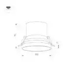 Светильник MS-VOLCANO-BUILT-R95-15W Day4000 (WH, 38 deg, 230V) (Arlight, IP20 Металл, 5 лет) 033665