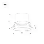 Светильник MS-VOLCANO-BUILT-R65-6W Warm3000 (WH, 38 deg, 230V) (Arlight, IP20 Металл, 5 лет) 033662
