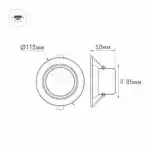 Светодиодный светильник LTD-80WH 9W White 120deg (Arlight, IP40 Металл, 3 года) 018411