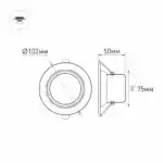 Светодиодный светильник LTD-70WH 5W Warm White 120deg (Arlight, IP40 Металл, 3 года) 018420