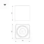 Светильник SP-CUBUS-S100x100-8W Warm3000 (WH, 45 deg, 230V) (Arlight, IP20 Металл, 3 года) 036051
