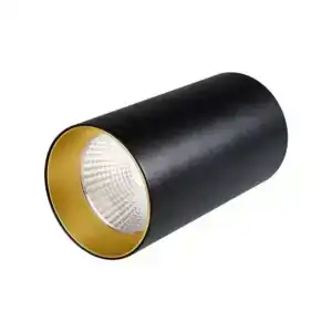 Светильник накладной SP-POLO-R85-1-15W Day White 40deg (Black, Gold Ring) (Arlight, IP20 Металл, 3 года) 022952