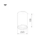 Светильник SP-POLO-SURFACE-R65-8W Day4000 (BK-BK, 40 deg) (Arlight, IP20 Металл, 5 лет) 027500