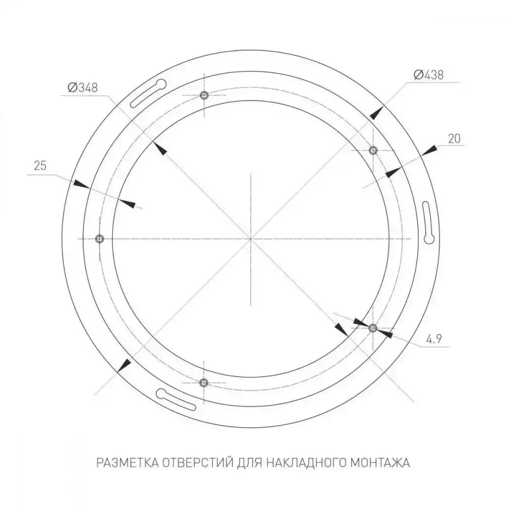 Светильник SP-TOR-RING-SURFACE-R460-33W Day4000 (WH, 120 deg) (Arlight, IP20 Металл, 3 года) 022134