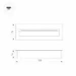 Светильник LTD-TRAIL-S226x76-8W Warm3000 (GR, 65 deg, 230V) (Arlight, IP65 Металл, 3 года) 029964