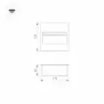 Светильник LTD-TRAIL-S115x115-4W Warm3000 (GR, 70 deg, 230V) (Arlight, IP65 Металл, 3 года) 029963