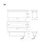 Светильник LTD-LINE-TILT-S210-8W Day4000 (SL, 120 deg, 230V) (Arlight, IP67 Металл, 3 года) 034827