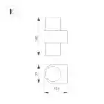 Светильник SP-SPICY-WALL-TWIN-S180x72-2x6W Day4000 (GD, 40 deg) (Arlight, IP20 Металл, 3 года) 033264