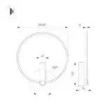 Светильник SP-VINCI-RING-R400-13W Warm3000 (BK, 110 deg, 230V) (Arlight, IP20 Металл, 3 года) 036506